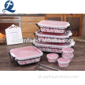 Conjunto de Bakeware cerâmico colorido multicamada personalizado